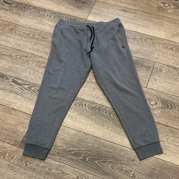 Polo Ralph Lauren Men's Grey Solid Double Knit Performance Jogger Pants L - Picture 2 of 10